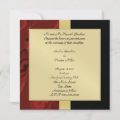 赤スワールモノグラムフォーマル結婚式招待状 招待状 (裏面)