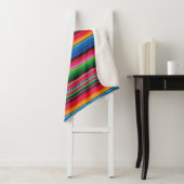 赤セラペサルティーヨ・伝統的メキシコ毛布 シェルパブランケット (インサイチュ)