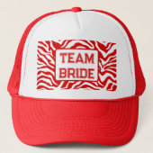 赤ゼブラ印刷 キャップ (正面)