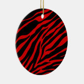 赤ゼブラ セラミックオーナメント (右)