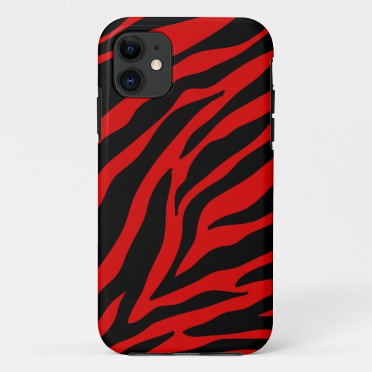 赤ゼブラ Case-Mate iPhoneケース (裏面)