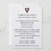 赤タイのディナー 招待状 (裏面)