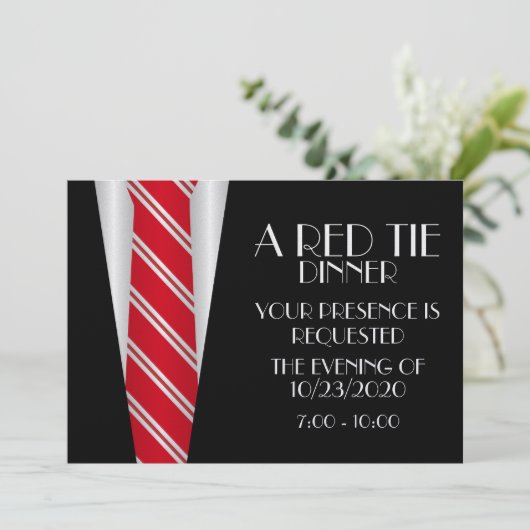 赤タイのディナー 招待状 (スタンド正面)
