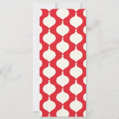 赤タイポグラフィ企業ののクリスマスホリデーパーティー 招待状 (裏面)