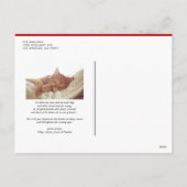 赤タイポグラフィ雪片メリークリスマスフォト シーズンポストカード (裏面)