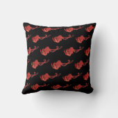 赤タコ柄 クッション (裏面)