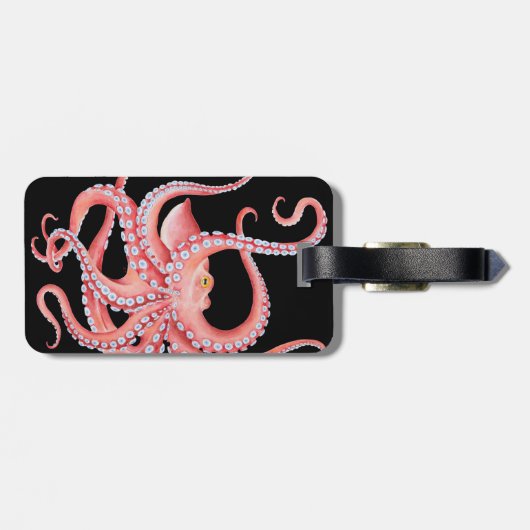 赤タコ水（黒） ラゲッジタグ (裏面横)