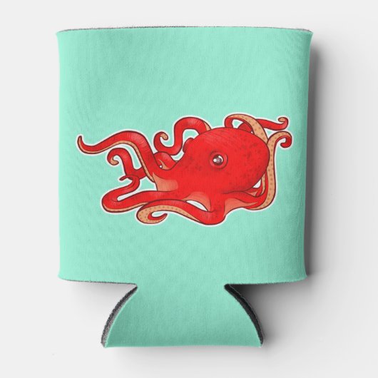 赤タコ 缶クーラー (正面)