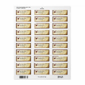 赤タトゥーウィングハート住所 シール (フルシート)