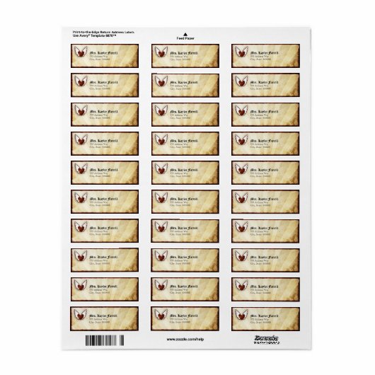 赤タトゥーウィングハート住所 シール (フルシート)