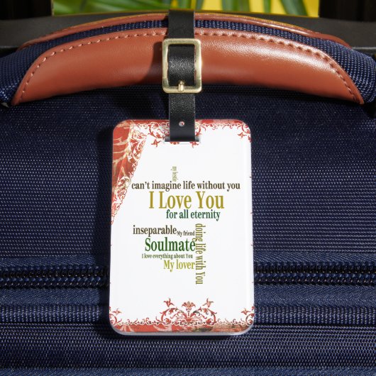 赤タンダマスク想像なしでは生きられない ラゲッジタグ (正面インサイチュ2)