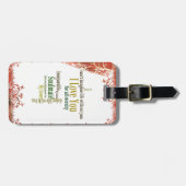 赤タンダマスク想像なしでは生きられない ラゲッジタグ (正面横)