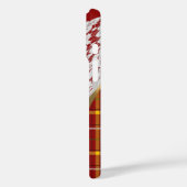 赤タータンチェックの格子縞とレース Case-Mate iPhoneケース (裏面 / 左)