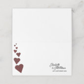 赤タータンチェック表座席表又は護送カード プレイスカード (外部開封)