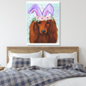 赤ダシュント キャンバスプリント (インサイチュ (寝室))