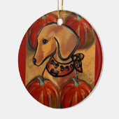 赤ダシュント セラミックオーナメント (左)