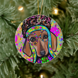 赤ダシュント セラミックオーナメント