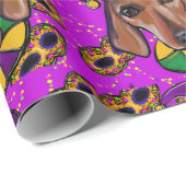 赤ダシュント ラッピングペーパー (ロールコーナー)