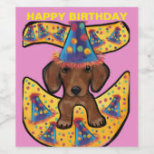 赤ダシュント ワインラベル (シングルラベル)