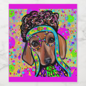 赤ダシュント ワインラベル (シングルラベル)