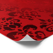 赤ダマスクハート ポスター (角)