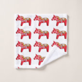 赤ダラの馬(デイジー) バスタオルセット (ウォッシュタオル)