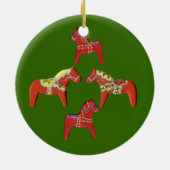 赤ダラ馬クリスマスオーナメント セラミックオーナメント (裏面)