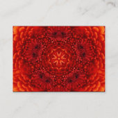 赤ダリアモノグラム、ルビー黒黄 名刺 (裏面)