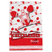 赤チアリーダーに合わせる ミディアムペーパーバッグ (正面)