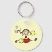 赤チアリーダーTシャツとギフト キーホルダー (正面)