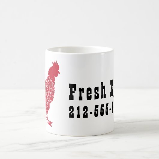 赤チキン生卵プロモーション コーヒーマグカップ (中央)