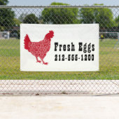 赤チキン生卵（屋外） 横断幕 (インサイチュ)