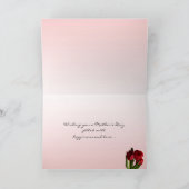 赤チューリップの母の日 カード (内部)