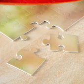 赤チューリップの花 ジグソーパズル (側面)