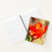 赤チューリップの花 ノートブック (内部)