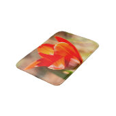 赤チューリップの花 バスマット (アングル)