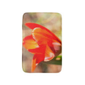 赤チューリップの花 バスマット (正面縦)