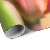 赤チューリップの花 ラッピングペーパー (ロールコーナー)