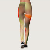 赤チューリップの花 レギンス (裏面)