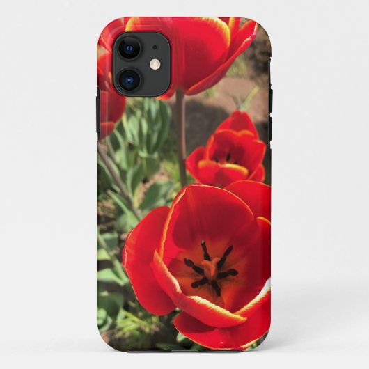 赤チューリップ内側 Case-Mate iPhoneケース (裏面)