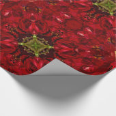 赤チューリップ正方形 ラッピングペーパー (角)