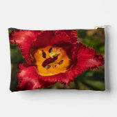 赤チューリップ アクセサリーポーチ (裏面)