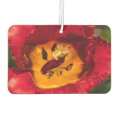 赤チューリップ カーエアーフレッシュナー (裏面)