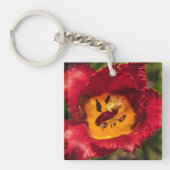 赤チューリップ キーホルダー (正面)