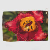 赤チューリップ ゴルフタオル (横)