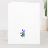 赤チューリップ サンキューカード (裏面)