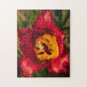 赤チューリップ ジグソーパズル (縦)