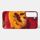 赤チューリップ SAMSUNG GALAXYケース (裏面横)