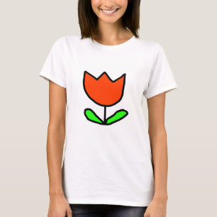 赤チューリップ Tシャツ