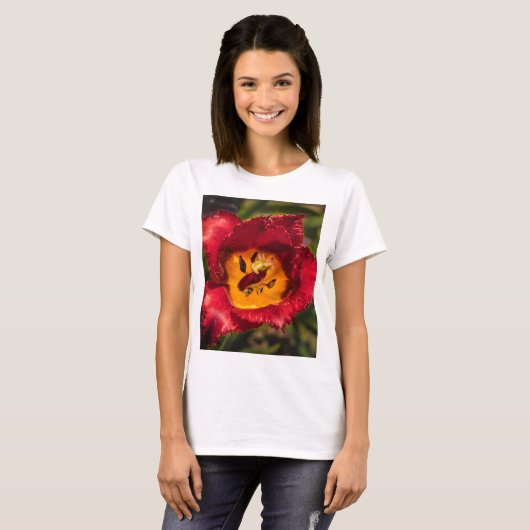 赤チューリップ Tシャツ (正面フル)